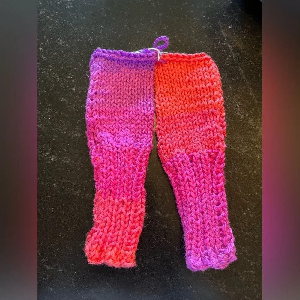 One of a kind- LIMITED EDITION Knit Hand Arm warmers Fingerless gloves mittens